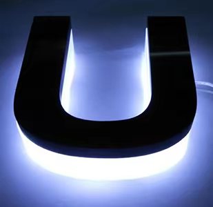 南村迷你发光字 亚克力通体发光字通体灯箱 吸塑发光字厂家