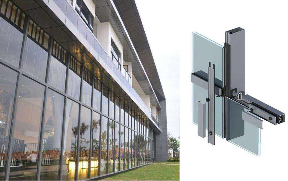 镇江建筑玻璃幕墙制作,点支式玻璃幕墙价格