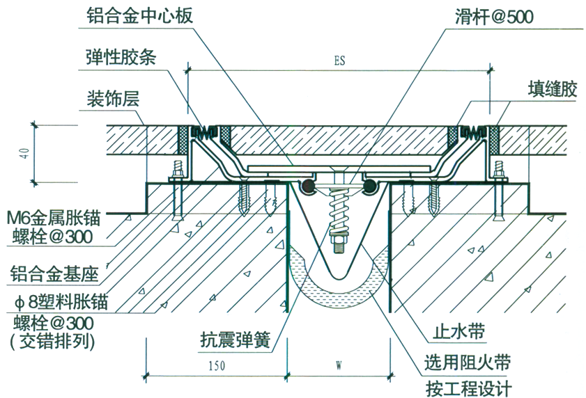 福州车库地坪变形缝装置生产,不锈钢地坪沉降缝装置价格