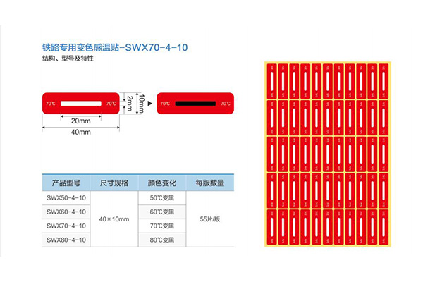 保定SWX铁路专用变色感温贴供应商