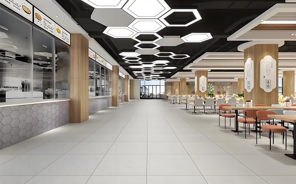 清溪工厂食堂装修设计报价