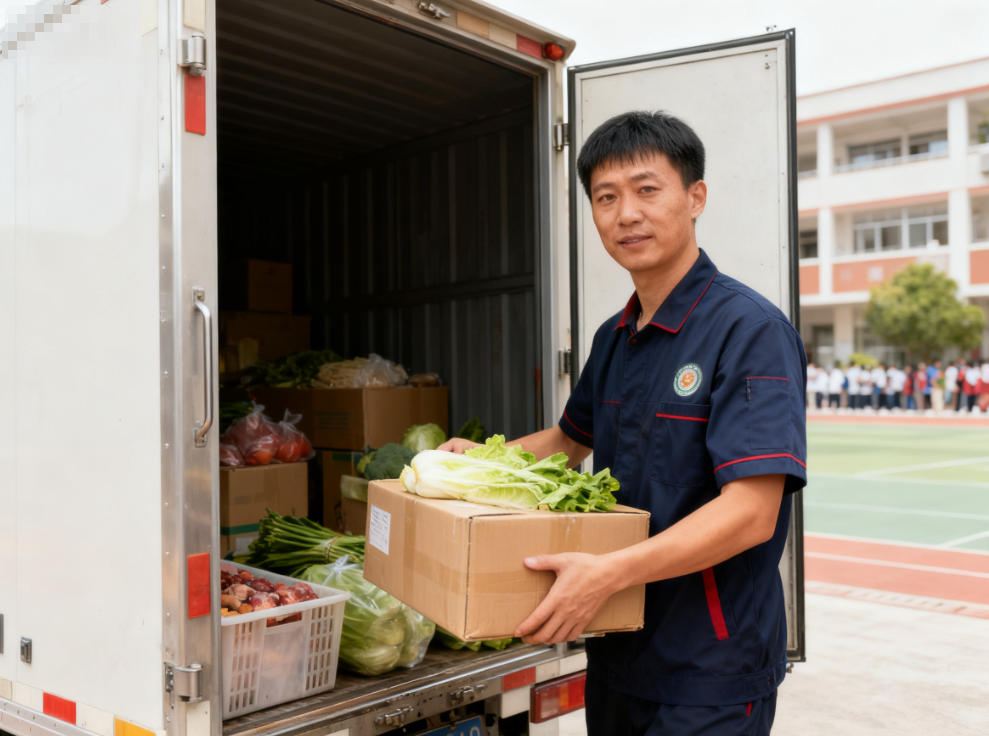 江汉高中食堂食材配送多少钱
